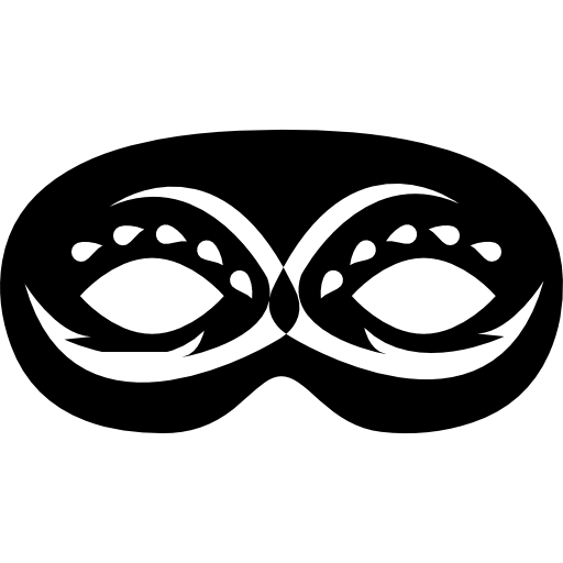 máscara de carnaval para ojos  icono