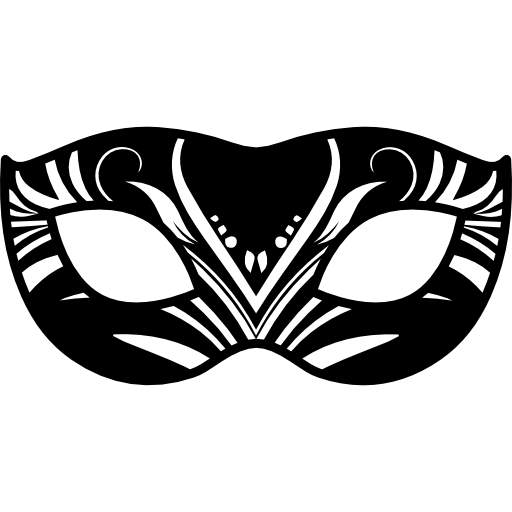 Carnival mask to cover eyes  icon