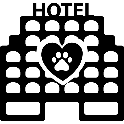 bâtiment de l'hôtel pour animaux de compagnie  Icône