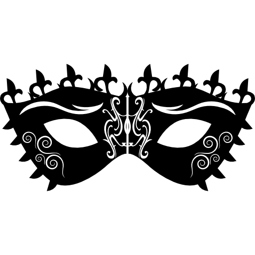 disegno della maschera ornata di carnevale  icona