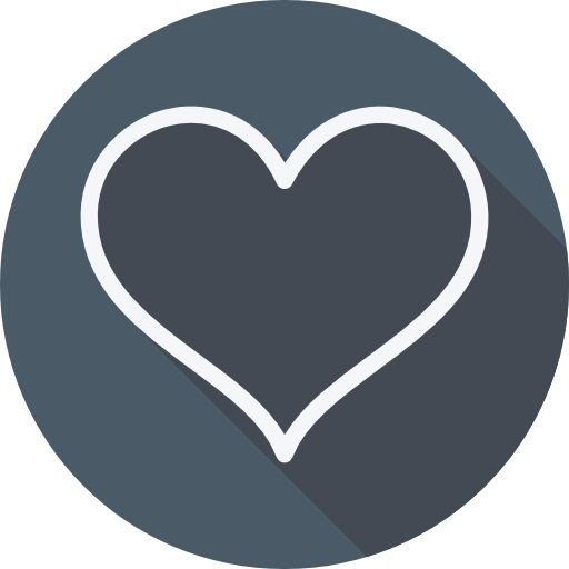 Heart Cursor creative Flat Circular icon