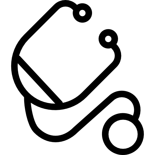 stetoskop Cursor creative Lineal ikona