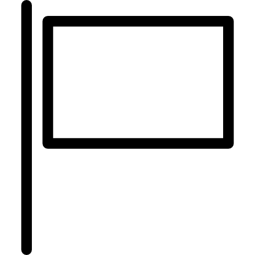 bandera Cursor creative Lineal icono