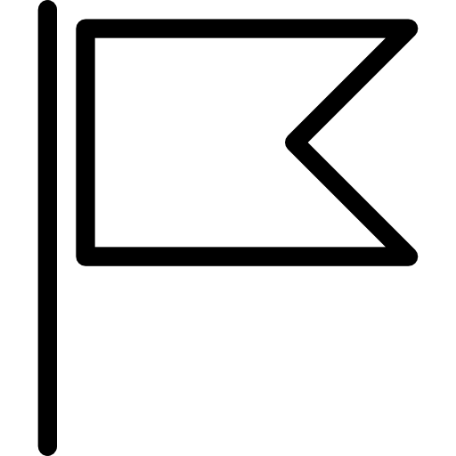 bandiera Cursor creative Lineal icona