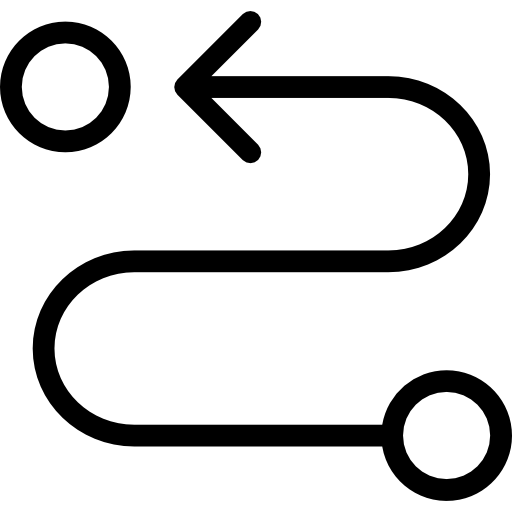 Route Cursor creative Lineal icon