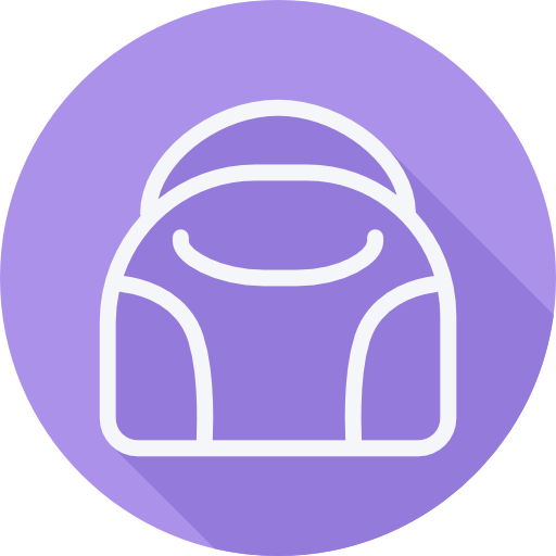 Hand bag Cursor creative Flat Circular icon