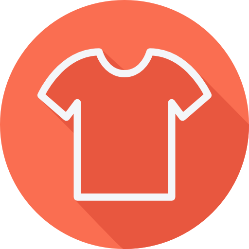 camiseta Cursor creative Flat Circular icono