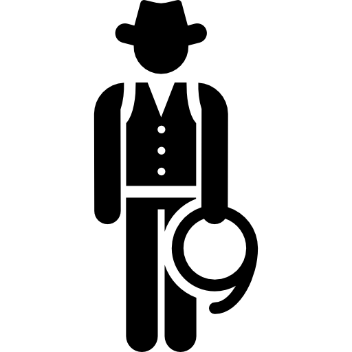 Cowboy Pictograms Fill icon