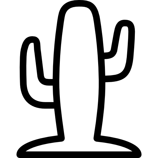 cactus Cursor creative Lineal icona