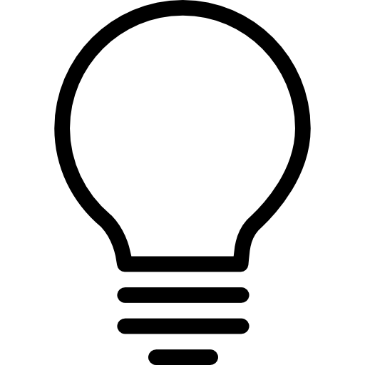 Light bulb Cursor creative Lineal icon