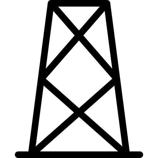 torre elettrica Cursor creative Lineal icona