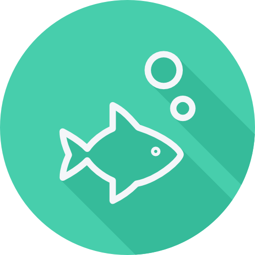 Fish Cursor creative Flat Circular icon