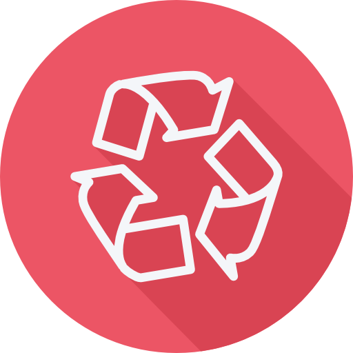 riciclare Cursor creative Flat Circular icona