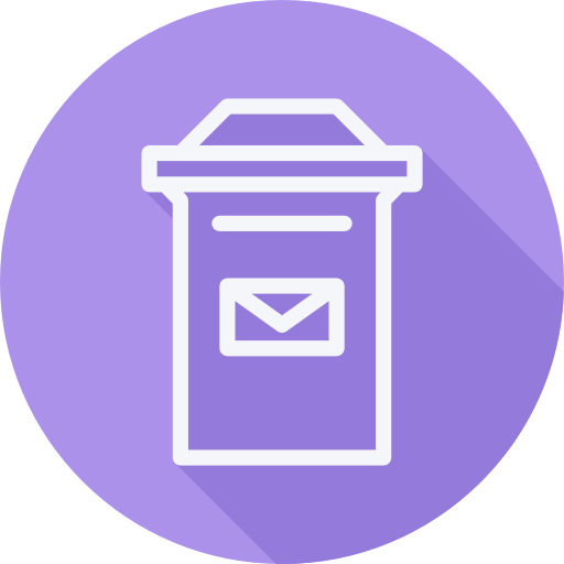 Mailbox Cursor creative Flat Circular icon