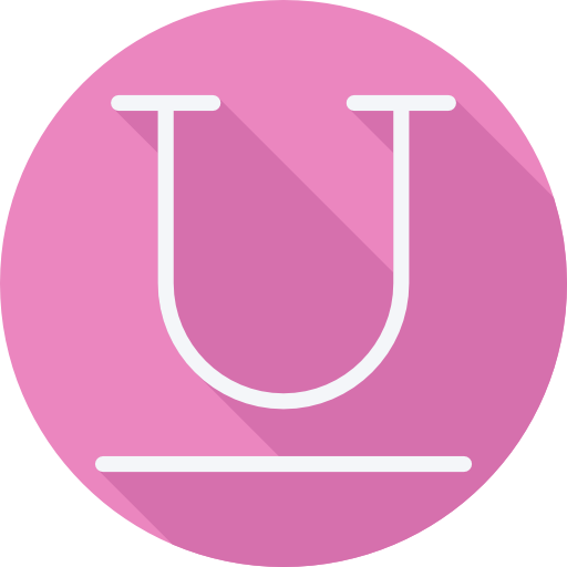 Underline Cursor creative Flat Circular icon