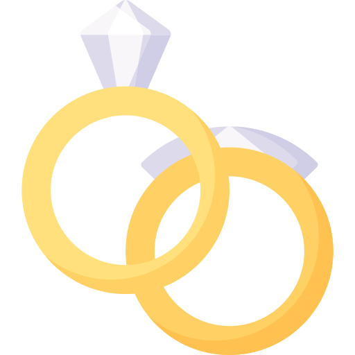 anneaux de mariage Special Flat Icône