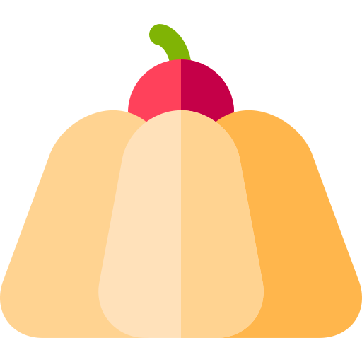 pudín Basic Rounded Flat icono