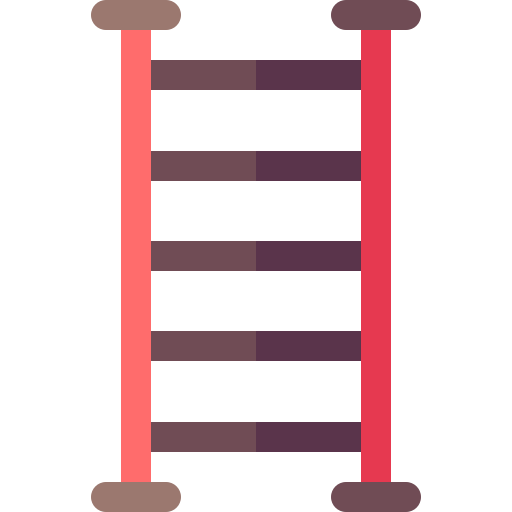 Ladder Basic Rounded Flat icon