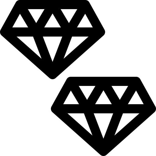 diament Basic Rounded Lineal ikona