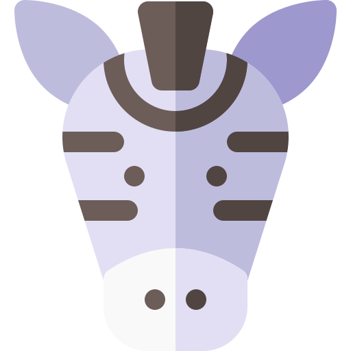 zebra Basic Rounded Flat icon