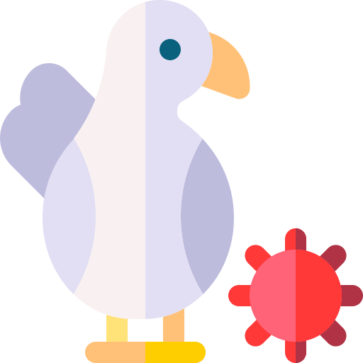 鳥インフルエンザ Basic Rounded Flat icon