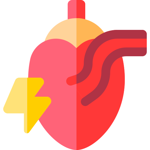 Острое сердечно-сосудистое заболевание Basic Rounded Flat иконка