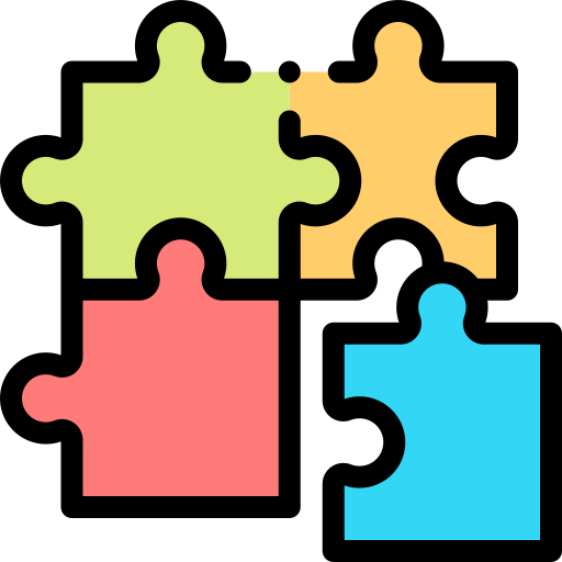 puzzlespiel Detailed Rounded Lineal color icon