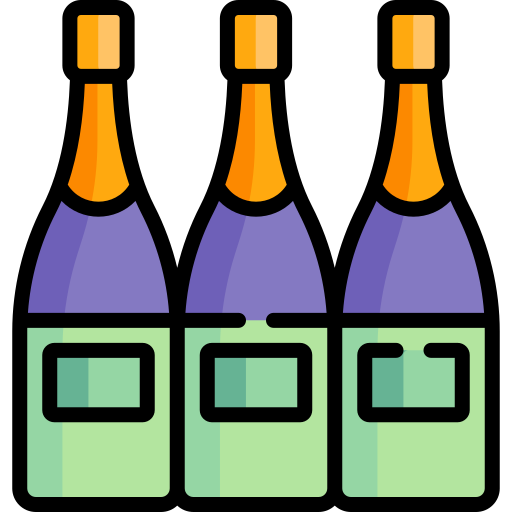 butelka wina Special Lineal color ikona