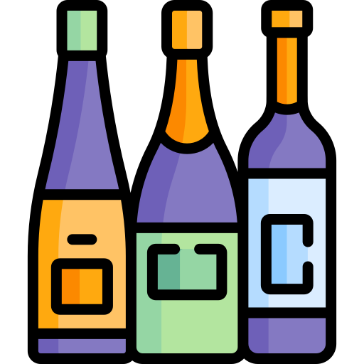 butelka wina Special Lineal color ikona