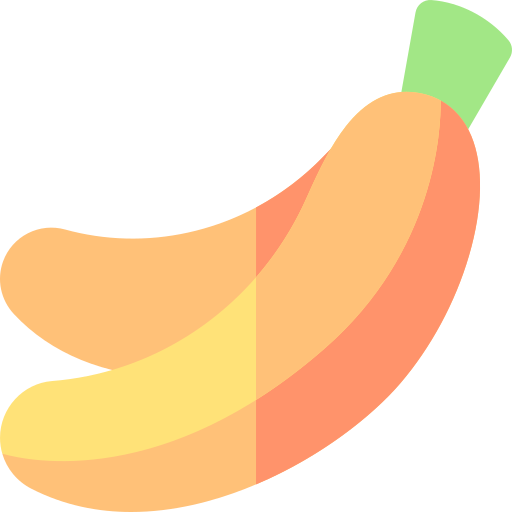 banana Basic Rounded Flat icona