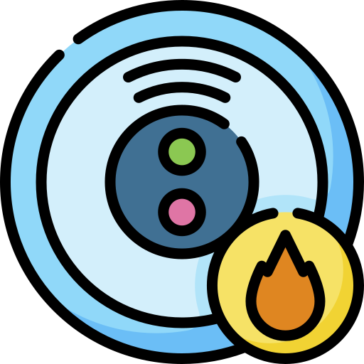 alarma de incendios Special Lineal color icono