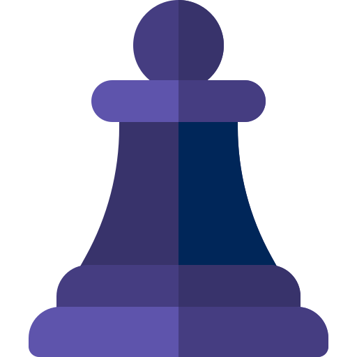 Шахматная пешка Basic Rounded Flat иконка