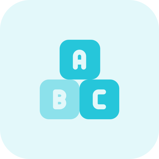 alfabeto Pixel Perfect Tritone icono