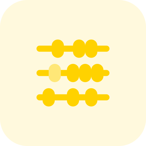 Abacus Pixel Perfect Tritone icon