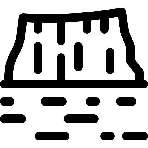 montagna da tavola Basic Rounded Lineal icona