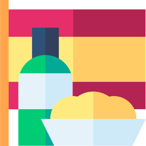 bottiglia di vino Basic Straight Flat icona