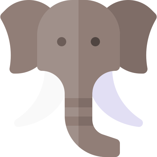 elefante Basic Rounded Flat Ícone