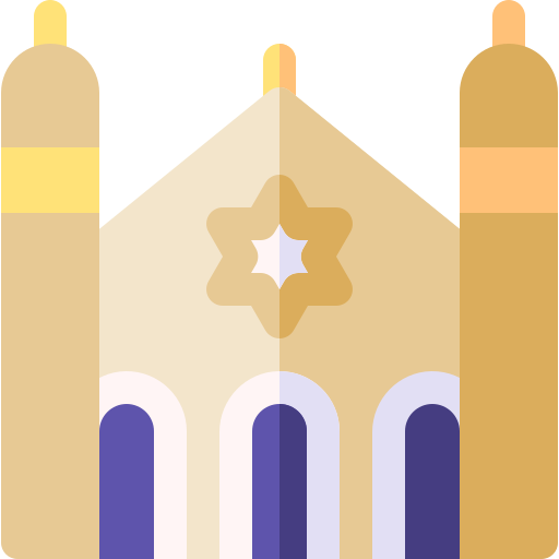 Synagogue Basic Rounded Flat icon