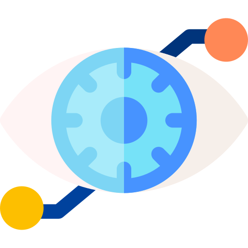 Bionic eye Basic Rounded Flat icon