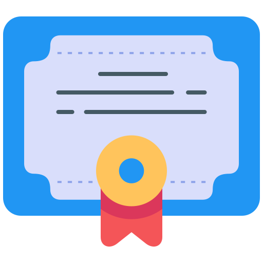 certificering Generic Flat icoon