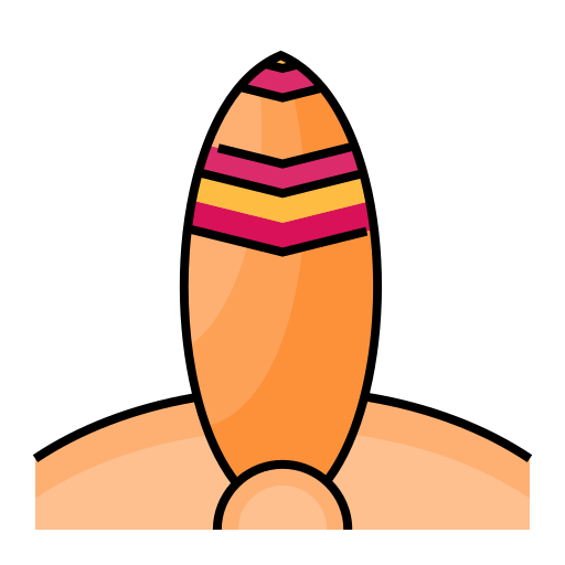 Доска для серфинга Generic Outline Color иконка
