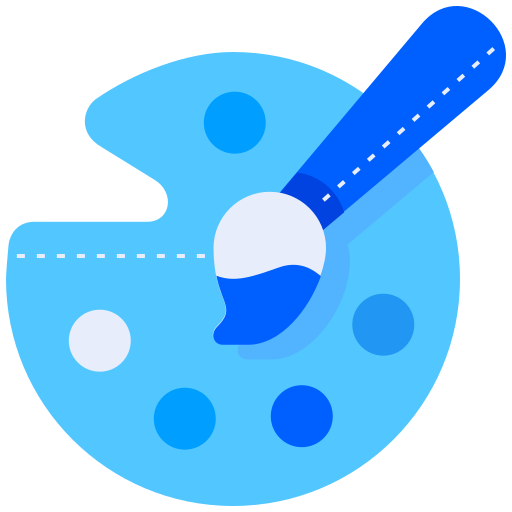 색상 팔레트 Generic Blue icon
