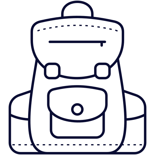 School bag Generic Detailed Outline icon