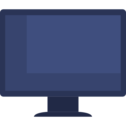 ekran komputera Generic Flat ikona