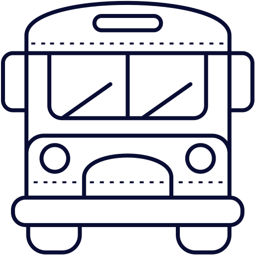 School bus Generic Detailed Outline icon