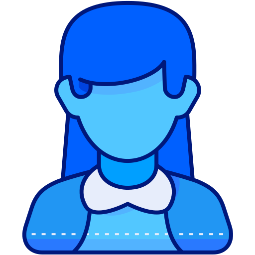 vrouw Generic Blue icoon