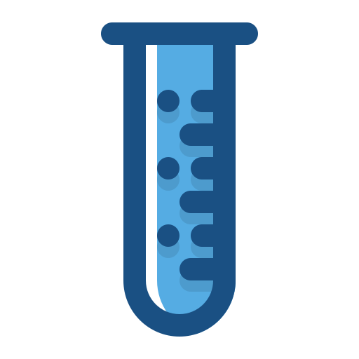 Test tube Detailed Rounded Color Omission icon