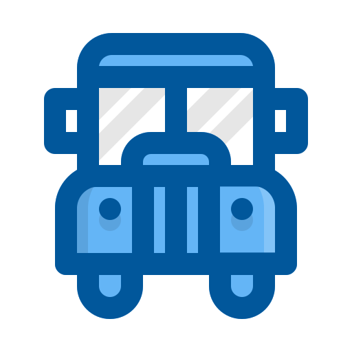 School bus Generic Blue icon
