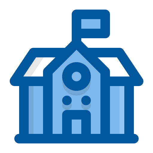 学校 Generic Blue icon