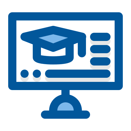 Онлайн обучение Generic Blue иконка